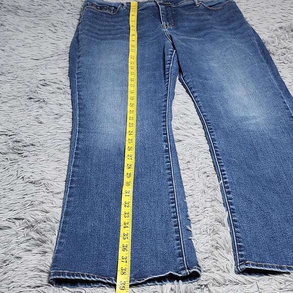 Levis 512 Jeans Womens 14 Blue Perfectly Slimming Bootcut Mid Rise Stretch Denim - Picture 9 of 15